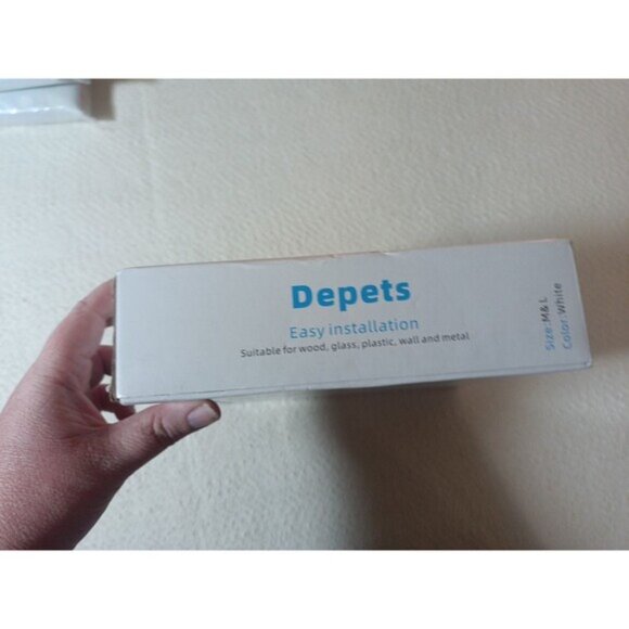 Depets Magnetic Cat Flap Door Medium White 4-Way Locking Weatherproof Pet Entry - Picture 3 of 9